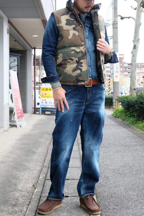 つなぎの魅力が伝わる冬のレイヤードスタイル 581 Filo